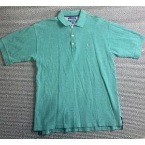 VTG Siegfried Polo Shirt Men’s Green 90’s Y2K Long Heavy Duty Size Large